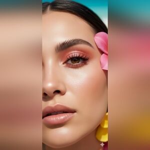 Flower Beauty By Drew Barrymore Petal Play Shadow Quad Berry-More (New)